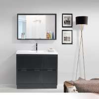 Hangzhou Fame Solid Wood Bathroom Vanity Cabinet Matched