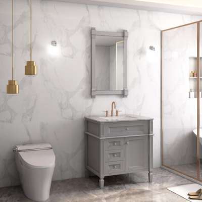 Hangzhou High Quality Modern Design Floor Standing Cheap Bathroom Cabinet Vanity with Mirror