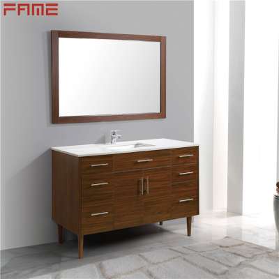 Hangzhou Fame Melamine Coating MDF Vintage Freestanding Bathroom Vanity Cabinets