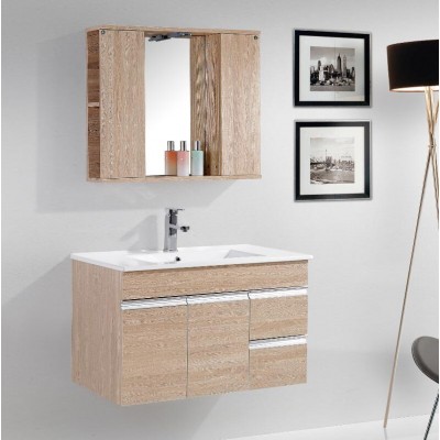 Hangzhou Fame Modern melamine MDF Bathroom Multi-function Mirrored Storage Cabinet