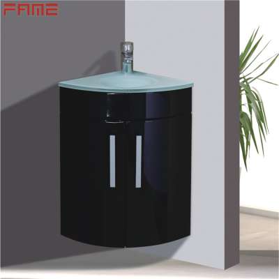 Fame good quality modern concise style home decor corner bathroom cabinet