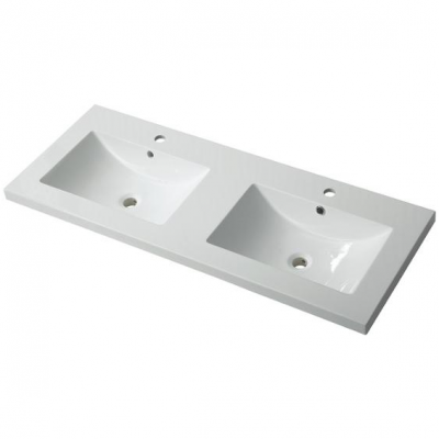 OEM ODM Double Sink Small Resin Bathroom Wash Basin