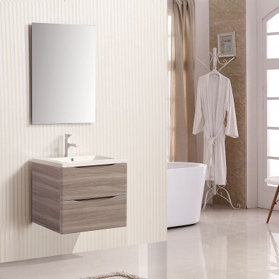 Factory Top Quality PVC coating Bathroom Vanity with Ceramic Basin